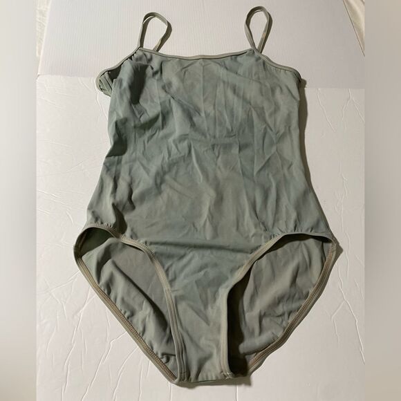 Weissman solo dance costume gray mesh tunic stoned Overdress D10664 MA adult - Picture 6 of 15